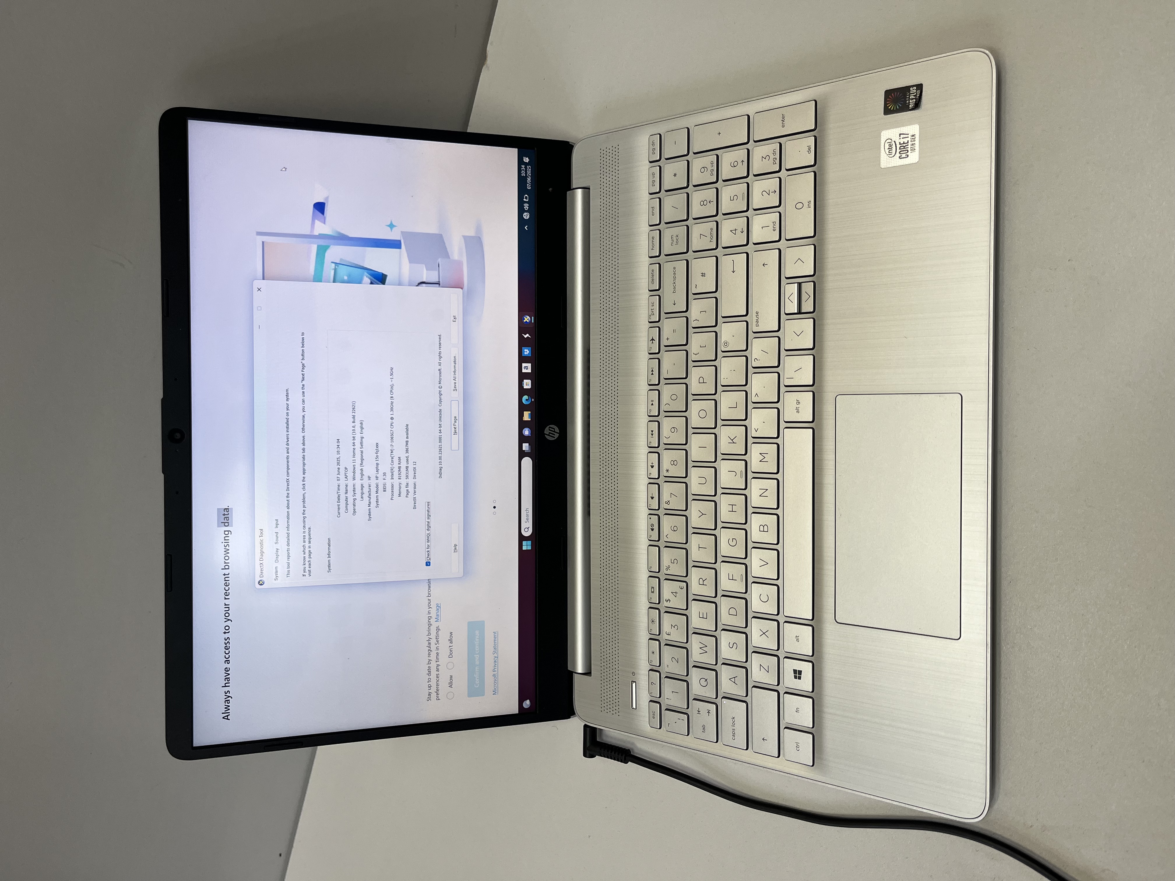 HP Laptop 15s-fq1xxx Windows 10 Home Core i3-1005G1 1.2GHz 8GB